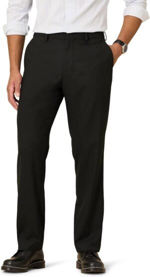 Men's Classic Fit Wrinkle Resistant Stretch Dress Pants