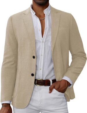 Mens Blazer Sport Coats Casual Lightweight 2 Button Sports Coat and Blazers Suit Jacket
